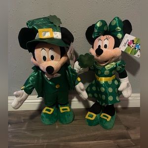 St. Patricks day Mickey and Minnie